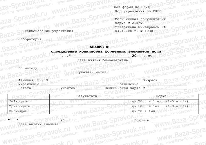 Купить анализ мочи по Нечипоренко Купить анализ мочи по Нечипоренко
